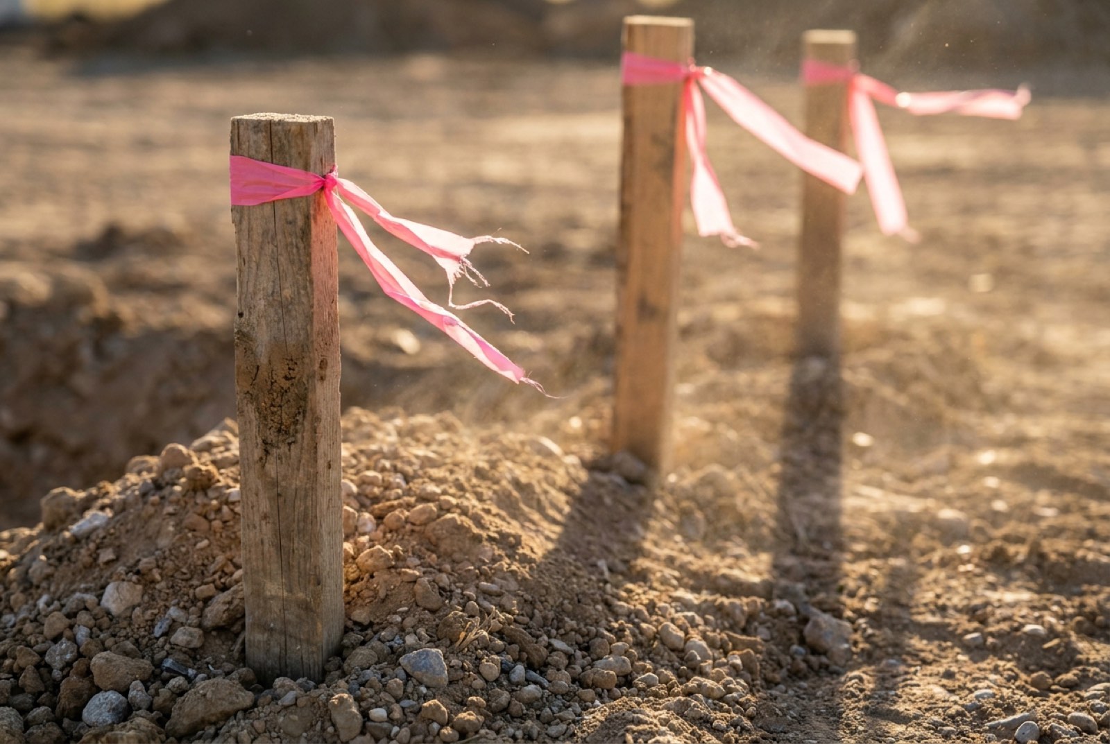 Construction Stakeout - Putting the design on the ground